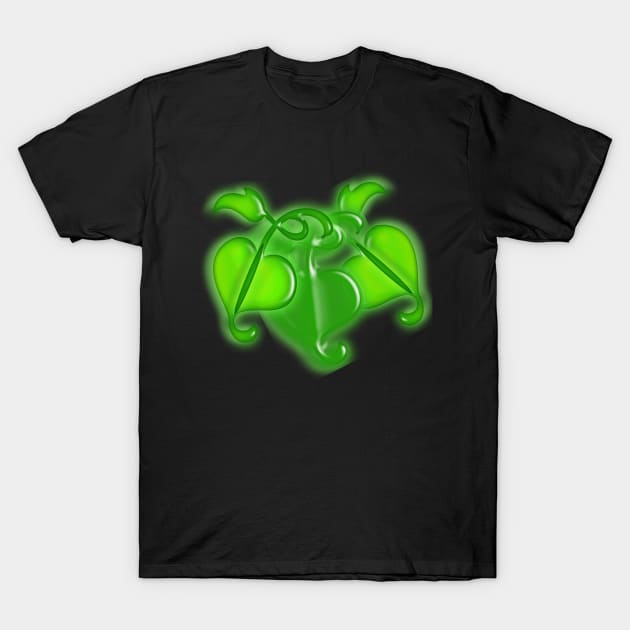 3-D Ivy Leaves T-Shirt by BKMuir